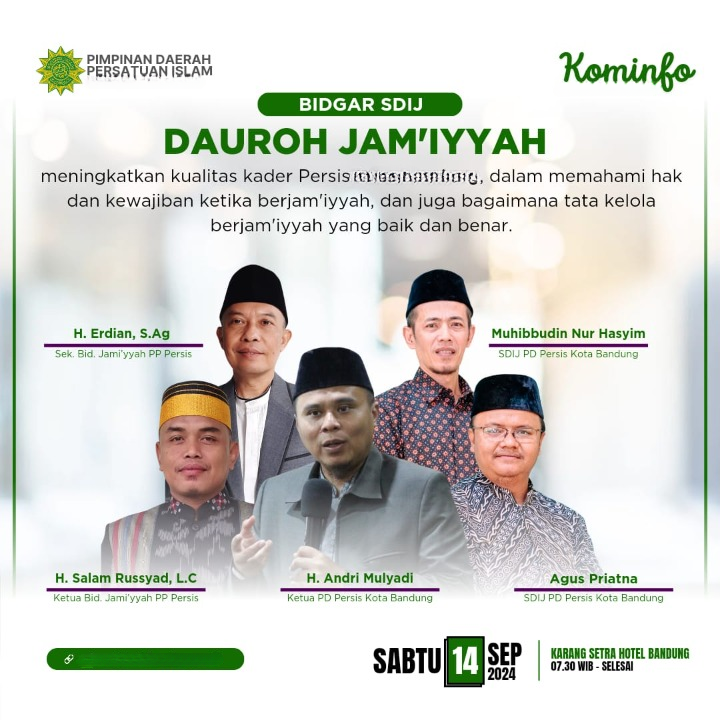 Dauroh Jamiyyah SDIJ PD PERSIS Provinsi Sulawesi Tenggara
